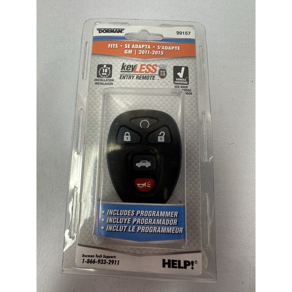 Dorman 99157 Keyless Entry Remote 5-Button For 2011-2015 Impala / Lucerne *NEW*